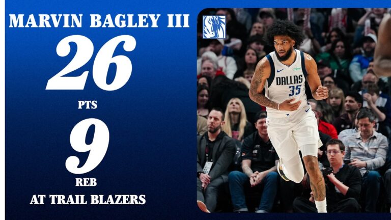 Marvin Bagley III (26 PTS 9 REB) at Portland Trail Blazers March 27, 2026