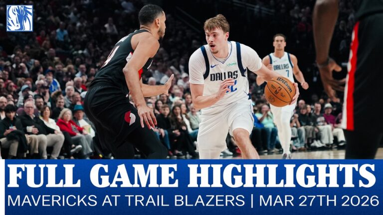 Mavericks Highlights at Portland Trail Blazers March 27, 2026