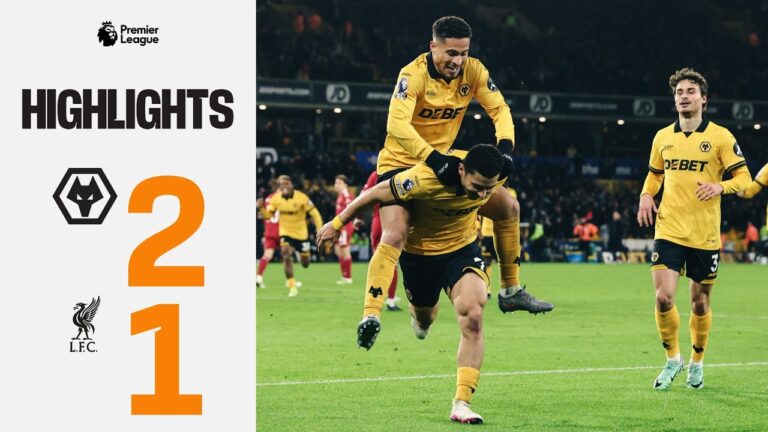 Andre sinks Liverpool in stoppage time! Wolves 2-1 Liverpool Highlights
