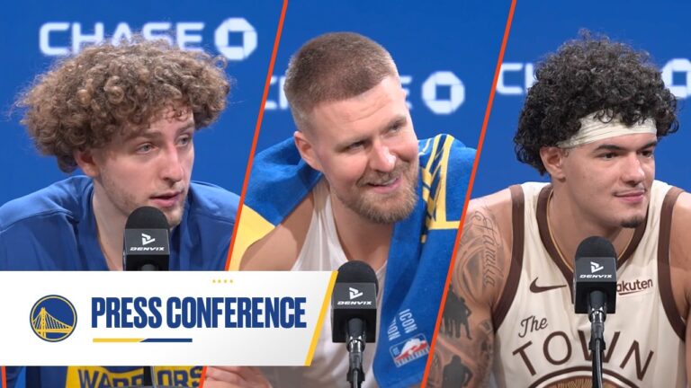 Kristaps, Brandin & Gui on Combined 77PT Performance over Wizards Mar. 27, 2026