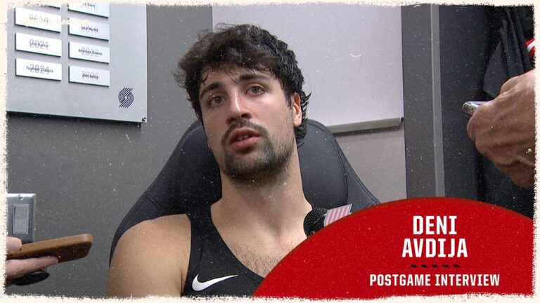 Deni Avdija Postgame Media Availability Portland Trail Blazers vs Dallas Mavericks Mar 27, 2026