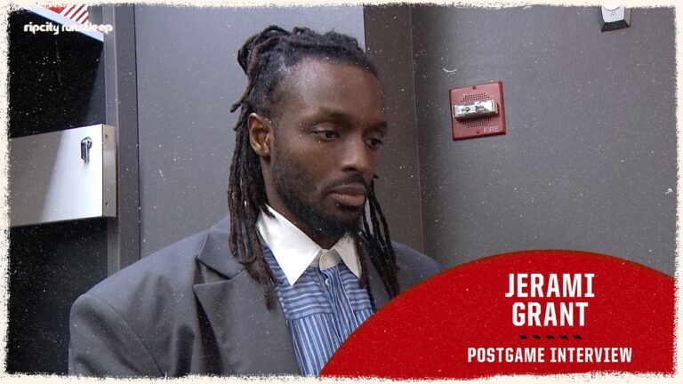 Jerami Grant Postgame Media Availability Portland Trail Blazers vs Dallas Mavericks Mar 27, 2026