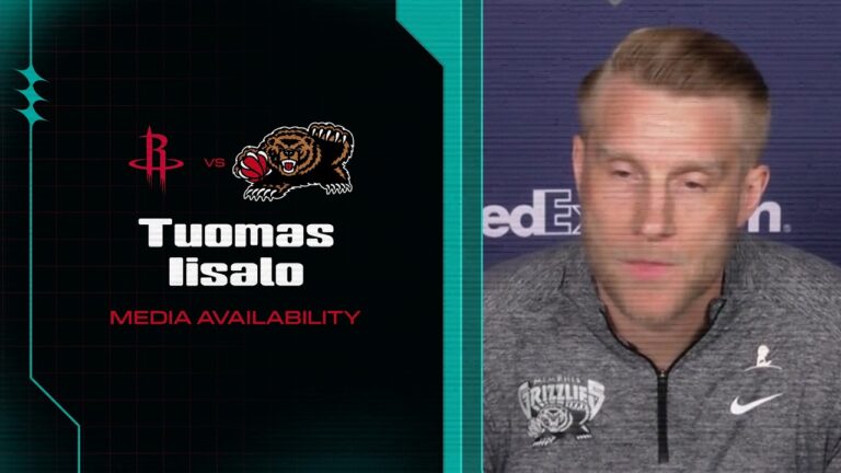 Tuomas Iisalo Press Conference Grizzlies vs. Rockets