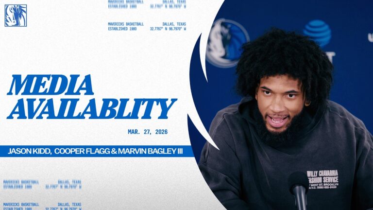 Jason Kidd, Cooper Flagg, & Marvin Bagley III Post-Game Media Availability POR 3 27 26