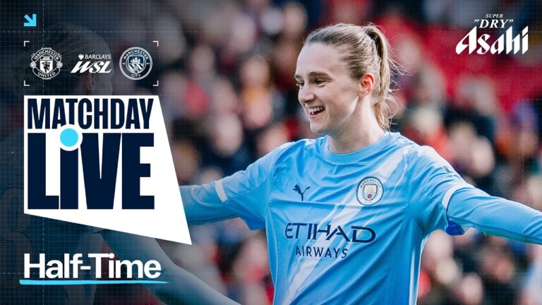 HALF TIME! MIEDEMA DOUBLE PUTS CITY AHEAD IN THE DERBY!!! Man United 0-2 Man City WSL