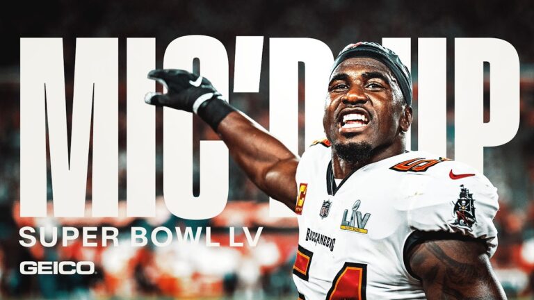 Lavonte David Mic’d Up at Super Bowl LV Tampa Bay Buccaneers