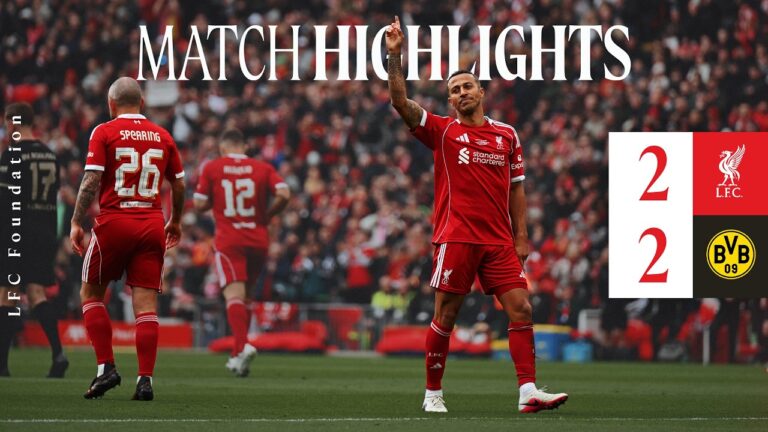 Highlights: Liverpool FC Legends 2-2 Borussia Dortmund Thiago Scores on Anfield Return!