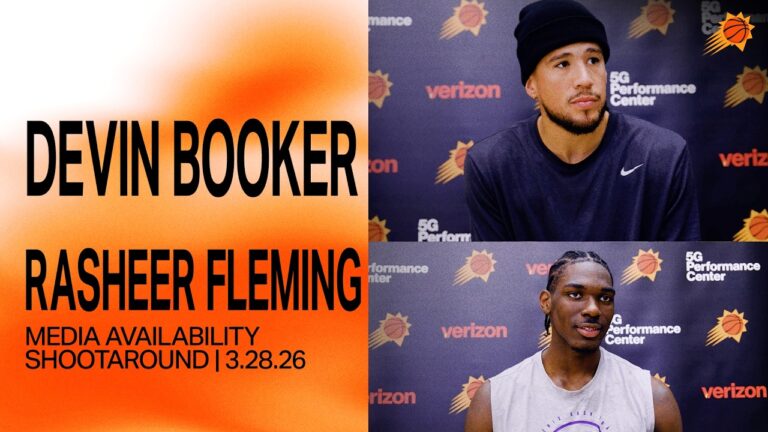Devin Booker on outlook of the team & Rasheer Fleming on upcoming road trip Media Availability