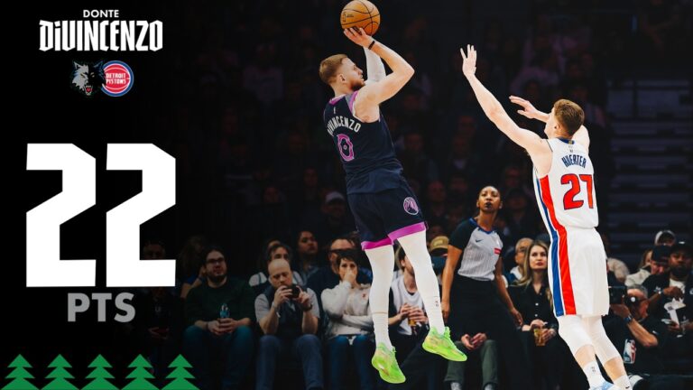 Donte DiVincenzo Drops 22 Points Vs The Detroit Pistons 03.28.26