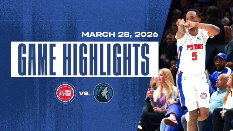 Detroit Pistons vs. Minnesota Timberwolves GAME HIGHLIGHTS 3.28.26