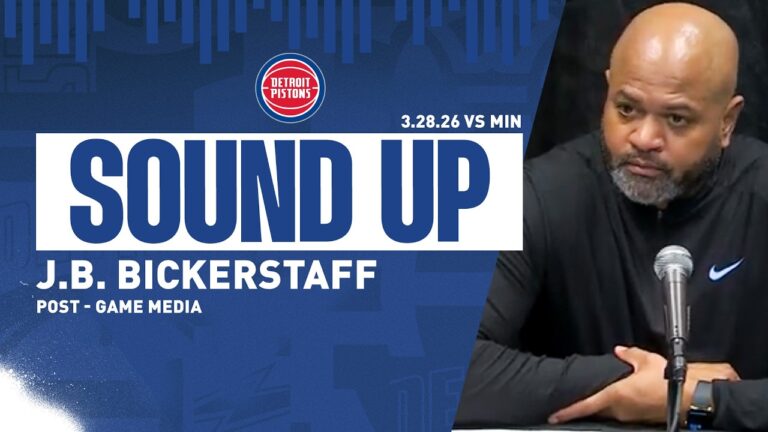 Post-Game Press Conference: J.B. Bickerstaff Pistons vs. T-Wolves  03.28.26