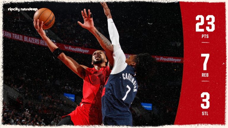 Toumani Camara Leading Scorer With 23 Pts in Win vs Wizards Portland Trail Blazers Mar 29, 2026