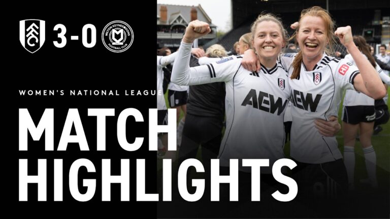Back-to-back Champions Title Secured At The Cottage Fulham Women 3-0 Mk Dons