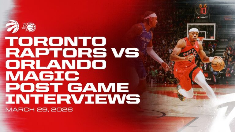 Toronto Raptors Full Media Availability Post Game vs Magic March 29, 2026
