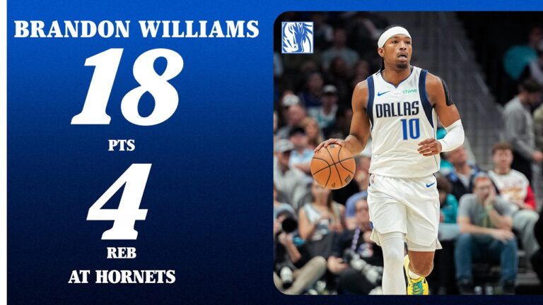 Brandon Williams (18 PTS 4 REB) at Charlotte Hornets March 3, 2026