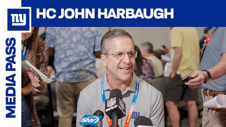John Harbaugh talks at NFL Annual League Meeting New York Giants