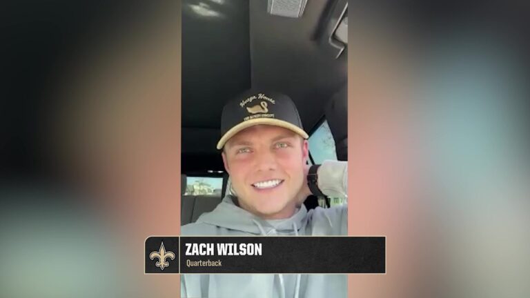 Zach Wilson talks signing with Saints 2026 Free Agency