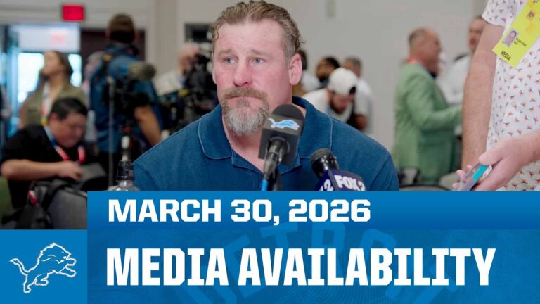 Dan Campbell media availability at NFL League Meetings Detroit Lions