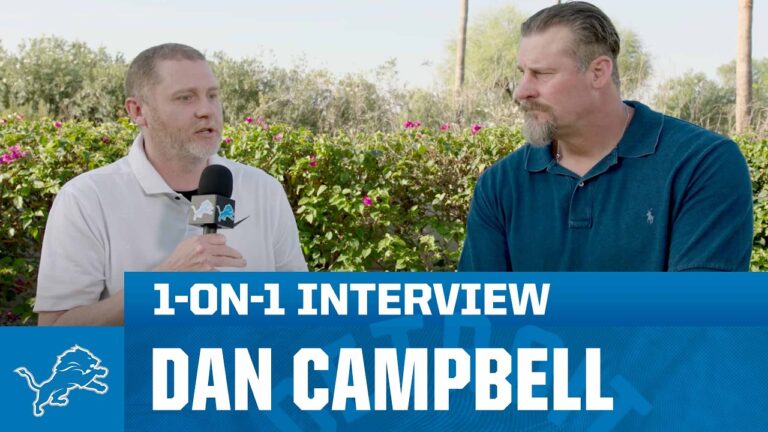Dan Campbell 1-on-1 interview at NFL League Meetings Detroit Lions