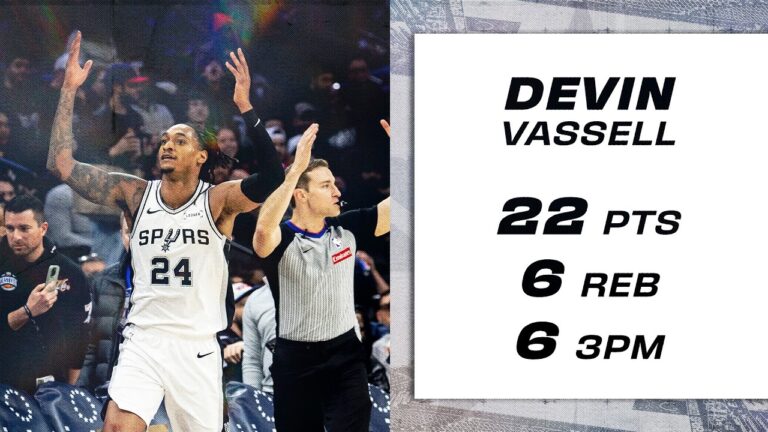 Devin Vassell on FIRE from Downtown with 6 3PM in Philadelphia!
