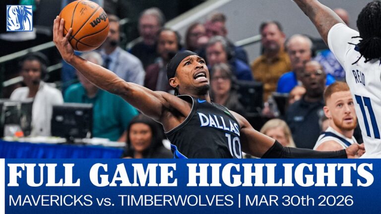 Mavericks Highlights vs. Minnesota Timberwolves March 30, 2026
