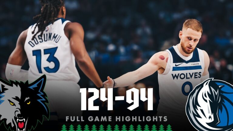 Minnesota Timberwolves Back In The Win Column After Defeating The Dallas Mavericks 124-94 3.30.26