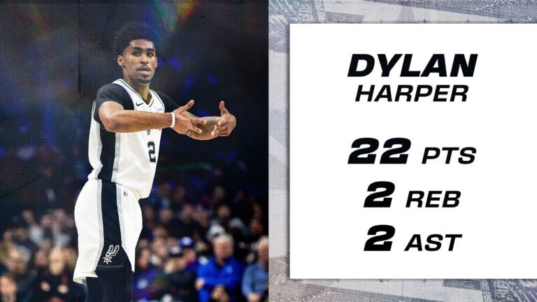 Dylan Harper Lights Up for 22 PTS in Win Against 76ers!