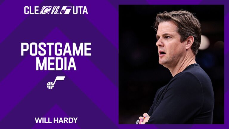Will Hardy reflects on Utah’s passing, laments points in the paint on defense vs. Cleveland