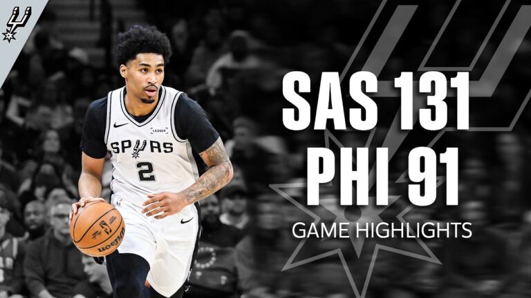 SPURS WIN BY 40 POINTS in Final Rodeo Road Trip Game in Philly!