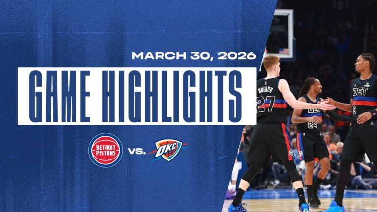 Overtime Thriller Detroit Pistons vs. OKC Thunder Highlights 3.30.26