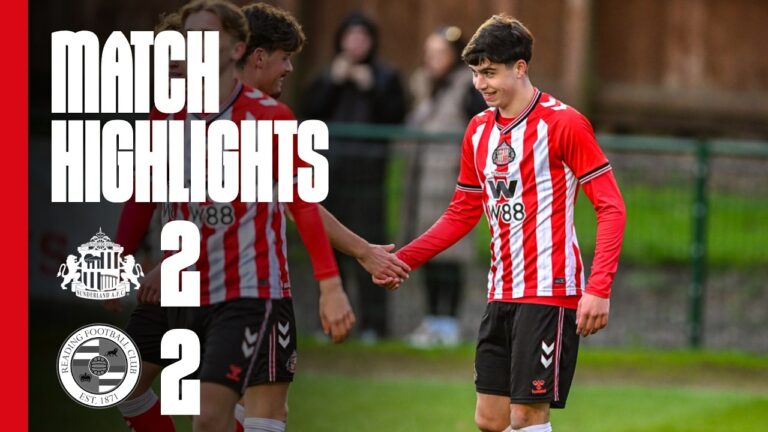 Scott At The Double As U21s Share The Points Sunderland AFC U21s 2 – 2 Reading PL2 Highlights