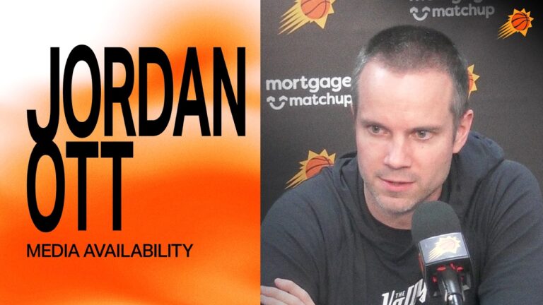 Head Coach Jordan Ott Postgame Media Availability Phoenix Suns