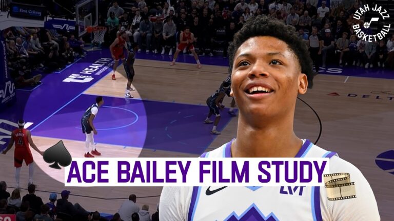 Ace Bailey reaches new heights UTAH JAZZ FILM STUDY