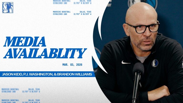 Jason Kidd, P.J. Washington, & Brandon Williams Post-Game Media Availability CHA 3 3 26