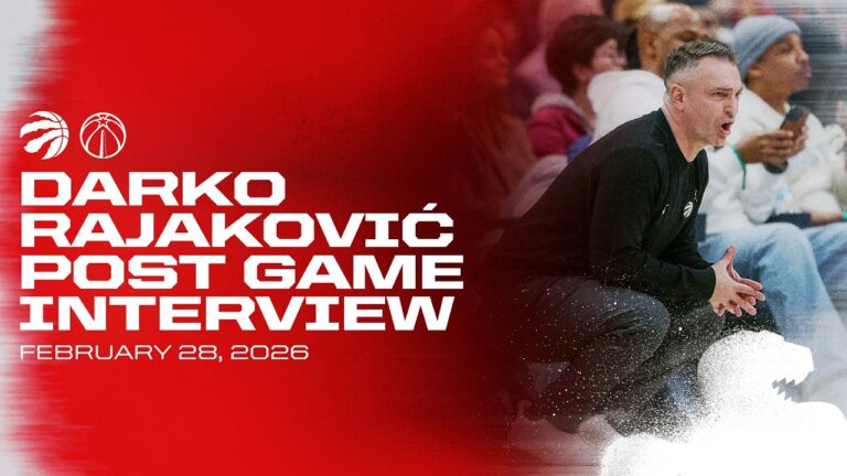 Darko Rajakovic Post Game vs Wizards February 28, 2026