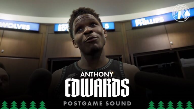 Were Together. Anthony Edwards Postgame Sound 03.03.26