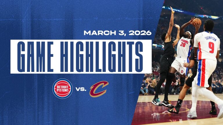 Detroit Pistons Vs. Cleveland Cavaliers Game Highlights 3.3.2026