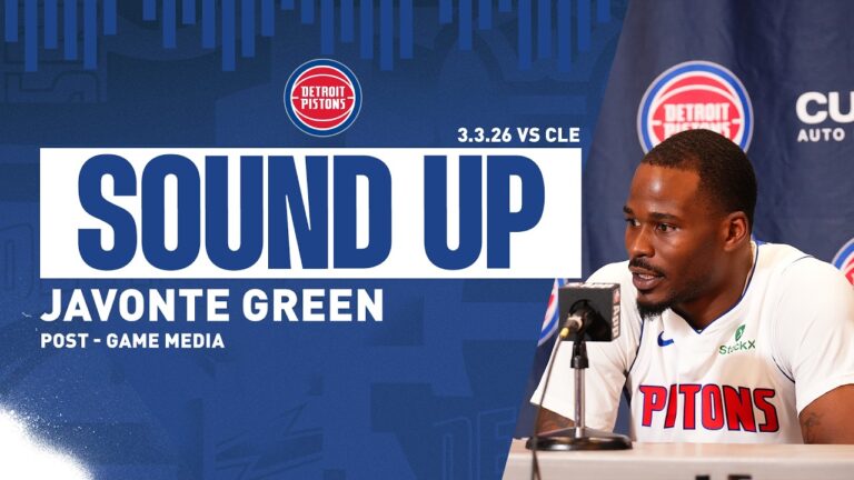 Post-Game Press Conference: Javonte Green Pistons vs. Cavs  03.03.26