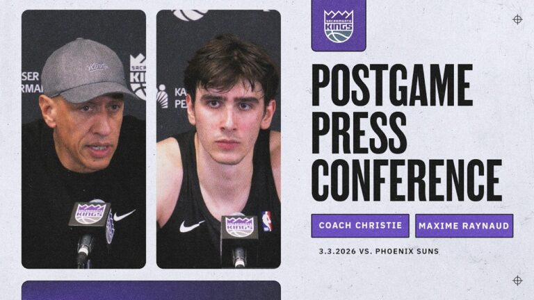 Maxime Raynaud & Coach Christie Postgame Interviews 3.3.2026