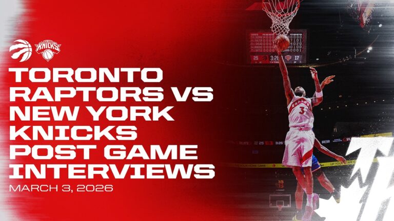 Toronto Raptors Full Media Availabilities Post Game vs Knicks March 03, 2026