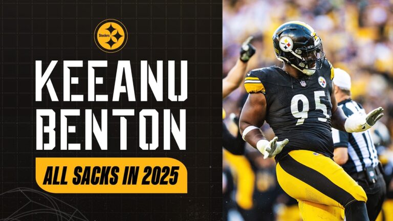 Keeanu Benton recorded a career high 5.5 sacks in 2025 Pittsburgh Steelers