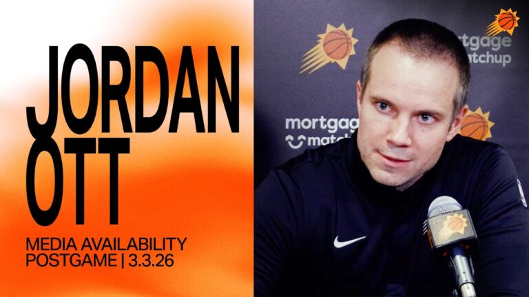Head Coach Jordan Ott Postgame Availability Phoenix Suns 3-3-26