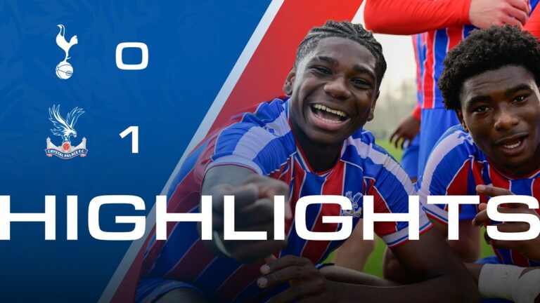 Palace reach PL Cup Final Tottenham Hotspur 0-1 Crystal Palace U18 Highlights