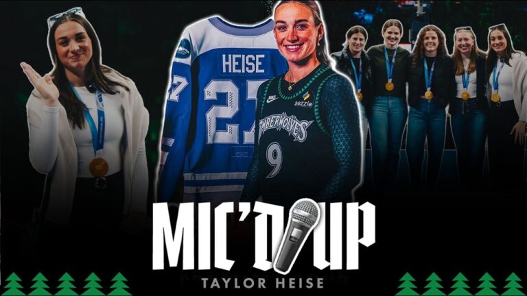 Olympic Gold Medalist Taylor Heise MICD UP at Minnesota Timberwolves Game