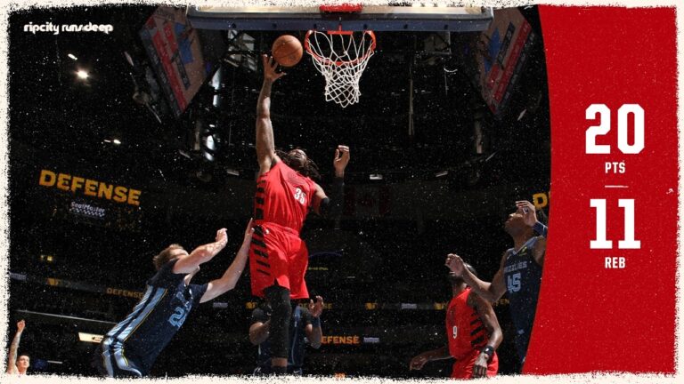 Robert Williams III Records A Double-Double In Win at Grizzlies Trail Blazers March 4, 2026