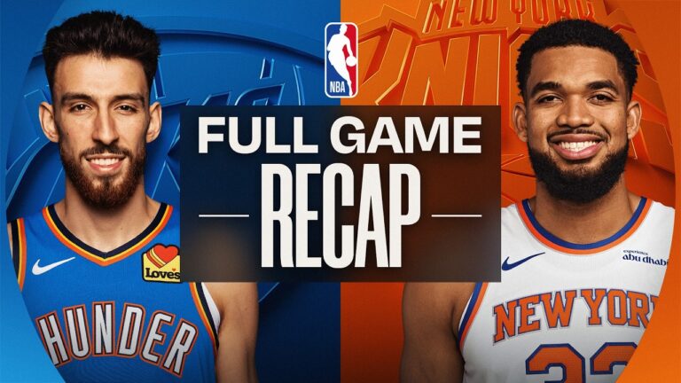 Game Recap: Thunder 103, Knicks 100