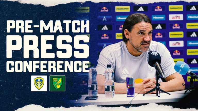 Daniel Farke press conference Leeds United v Norwich City Emirates FA Cup