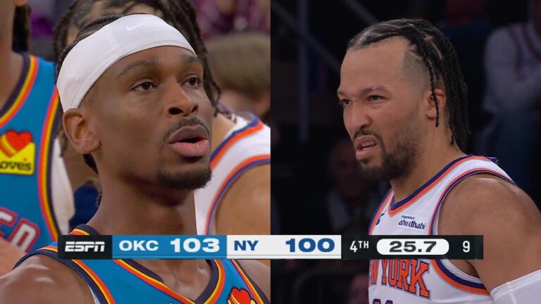 Final 05:00 CLOSE ENDING New York Knicks vs. Oklahoma City Thunder March 4, 2026
