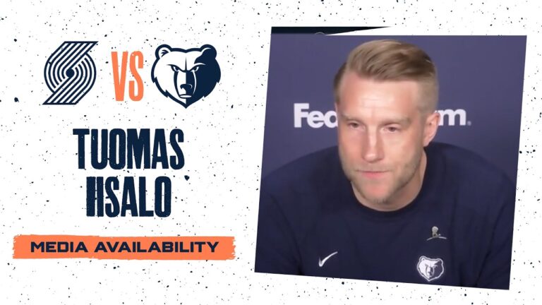 Tuomas Iisalo Press Conference Grizzlies vs. Trail Blazers