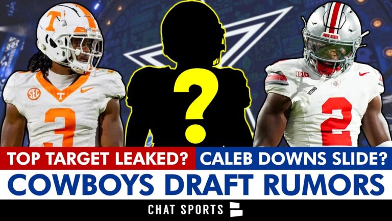 MAJOR Cowboys Rumors: Caleb Downs FALLING In NFL Draft? Top Target REVEALED? Jermod McCoy Concerns?